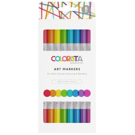 Kétoldalas alkoholos filctoll , Brilliant Hues Art Marker/ Spectrum Noir Colorista (8 db)