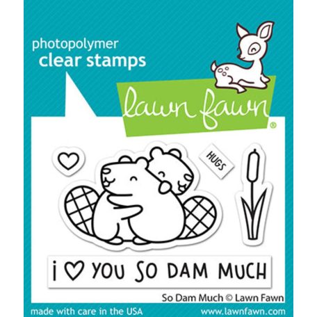 Szilikonbélyegző LF3013, So Dam Much / Lawn Fawn Clear Stamps (1 csomag)