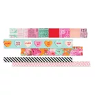 Dekorációs ragasztószalag , Washi Tape / Simple Stories Heart Eyes (5 db)