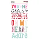 Matrica , Foam Stickers / Simple Stories Heart Eyes (2 ív)