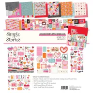   Papírkészlet 12" (30 cm), Collector's Essential Kit / Simple Stories Heart Eyes (1 csomag)