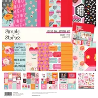   Papírkészlet 12" (30 cm), Collection Kit / Simple Stories Heart Eyes (1 csomag)