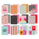 Papírkészlet 6"x8", Paper Pad / Simple Stories Heart Eyes (24 lap)