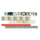 Dekorációs ragasztószalag , Washi Tape / Simple Stories Pet Shoppe Dog (5 db)