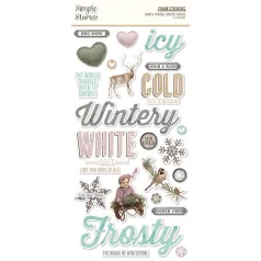   Matrica , Foam Stickers / Simple Stories Simple Vintage Winter Woods (2 ív)