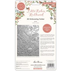   Domborító mappa , 3D Embossing Folder / Craft Consortium Little Robin Redbreast (1 db)