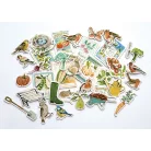 Chipboard matrica , Chipboard Ephemera / Craft Consortium Little Robin Redbreast (1 csomag)