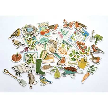 Chipboard matrica , Chipboard Ephemera / Craft Consortium Little Robin Redbreast (1 csomag)