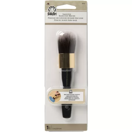 Ecset  - 1 Inch, Smooth Basecoat Brush / Folkart Brush (1 db)
