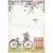 Rizspapír A4, Create Happiness Welcome Home Bicycle/ Stamperia Rice Paper (1 ív)