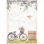 Rizspapír A4, Create Happiness Welcome Home Bicycle/ Stamperia Rice Paper (1 ív)