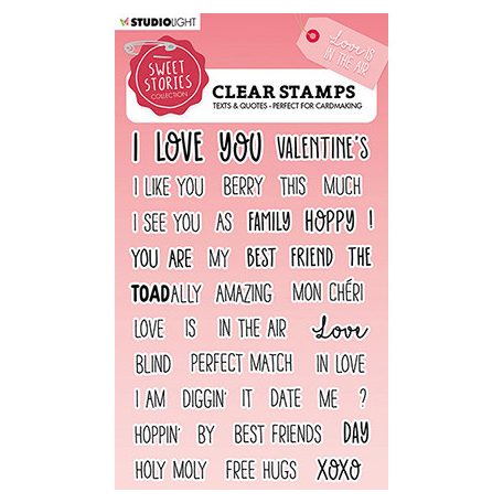 Szilikonbélyegző , Quotes small Love is in the air Sweet Stories nr.329 / SL Clear Stamps (1 csomag)