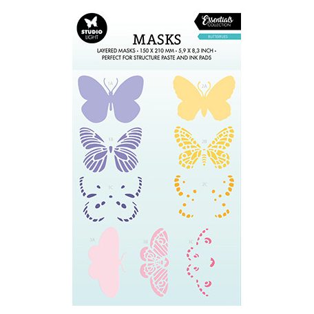 Stencil , Fly butterfly Essentials nr.171 / SL Mask (1 db)