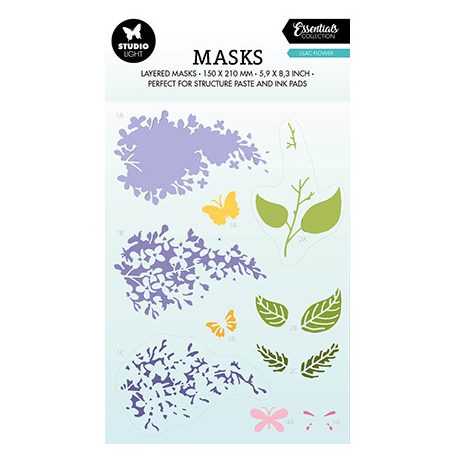 Stencil , Cherry blossom Essentials nr.172 / SL Mask (1 db)