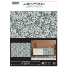   Decoupage papír A1, Blue Wallpaper / ReDesign with Prima Decoupage Fiber (1 csomag)
