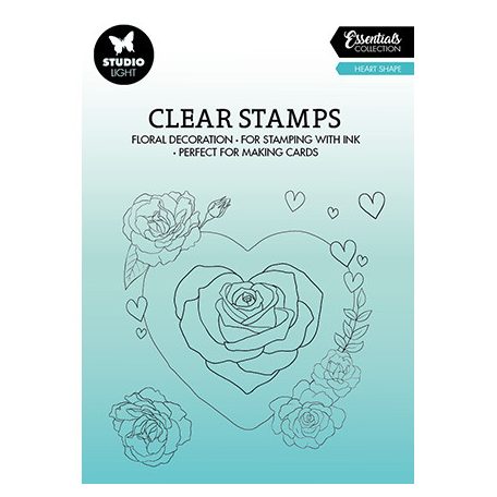 Szilikonbélyegző , Heart Essentials nr.365 / SL Clear Stamps (1 csomag)