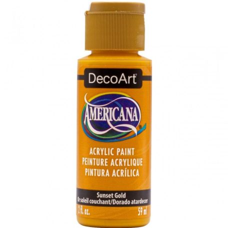 Akrilfesték - matt 59 ml, Sunset Gold / DecoArt Americana® Acrylics (1 db)