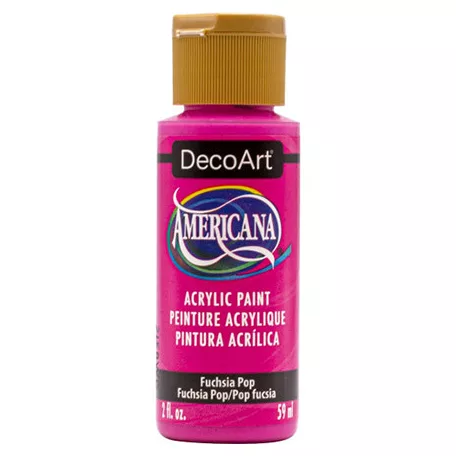 Akrilfesték - matt 59 ml, Fuchsia Pop / DecoArt Americana® Acrylics (1 db)