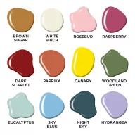   12 db Akrilfesték - selyemfényű 59ml - CottageCore - DecoArt Americana® Multi-Surface Satin (1 csomag)