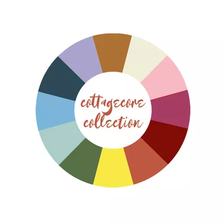 12 db Akrilfesték - selyemfényű 59ml - CottageCore - DecoArt Americana® Multi-Surface Satin (1 csomag)