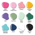 12 db Akrilfesték - selyemfényű 59ml - Modern Floral - DecoArt Americana® Multi-Surface Satin (1 csomag)