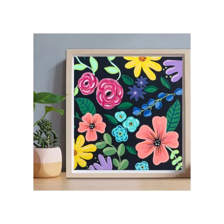 12 db Akrilfesték - selyemfényű 59ml - Modern Floral - DecoArt Americana® Multi-Surface Satin (1 csomag)