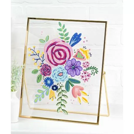 12 db Akrilfesték - selyemfényű 59ml - Modern Floral - DecoArt Americana® Multi-Surface Satin (1 csomag)