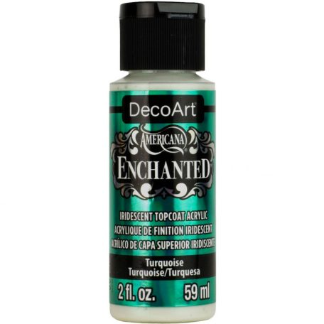 Akrilfesték - Irizáló 59 ml, Turquoise / DecoArt Americana® Enchanted (1 db)