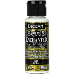   Akrilfesték - Irizáló 59 ml, Shimmer Gold / DecoArt Americana® Enchanted (1 db)
