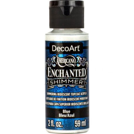Akrilfesték - Irizáló 59 ml, Shimmer Blue / DecoArt Americana® Enchanted (1 db)
