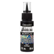   Márványozó festék 59 ml Black / Fekete DecoArt Water Marbling Paint (1 db)