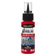   Márványozó festék 59 ml Red / Piros DecoArt Water Marbling Paint (1 db)