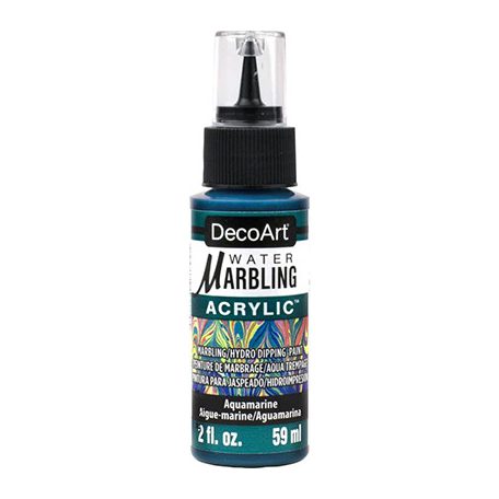 Márványozó festék 59 ml, Marbling Aquamarine / DecoArt Water Marbling Paint (1 db)