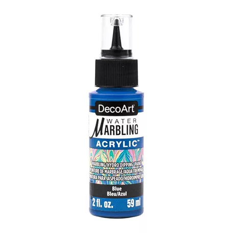 Márványozó festék 59 ml Blue / Kék DecoArt Water Marbling Paint (1 db)