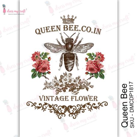 Dress My Craft Transzfer fólia A4 - Queen Bee - Transfer Me (1 db)