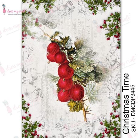 Dress My Craft Transzfer fólia A4 - Christmas Time - Transfer Me (1 db)