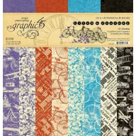   Papírkészlet 12" (30 cm), Lifes A Journey / Graphic 45 Patterns & Solids (16 lap)