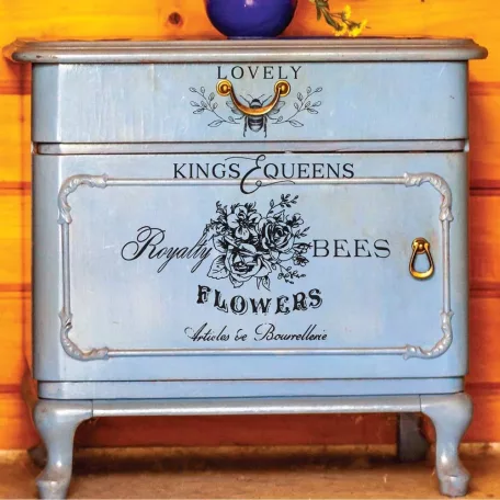 Re-Design with Prima Transzfer fólia 8.5"x11" (21x28cm) French Labels - Decor Transfers (1 csomag)