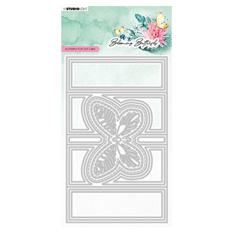 Vágósablon , Butterfly card Blooming Butterfly nr.486 / SL Cutting Die (1 csomag)