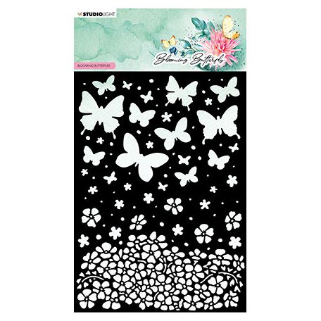 Stencil , Blooming butterflies Blooming Butterfly nr.169 / SL Mask (1 db)