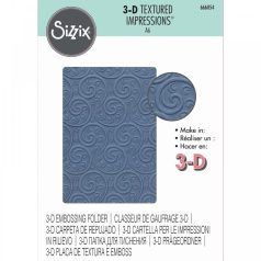   SIZZIX domborító mappa 666054, Ornament. Spiral  / Sizzix 3-D Textured Impressions Embossing Folder (1 csomag)