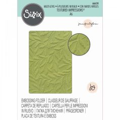   SIZZIX domborító mappa 666139, Delicate Leaves / Sizzix Multi-Level Textured Impressions Embossing (1 csomag)
