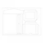 SIZZIX PLUS vágósablon A4! 666152, Frame Pocket Journal  / Sizzix ScoreBoards Plus Die (1 db)