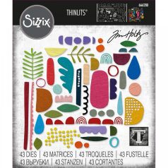   SIZZIX vágósablon 666280, Abstract Elements  Tim Holtz/ Sizzix Thinlits Die Set  (1 csomag)