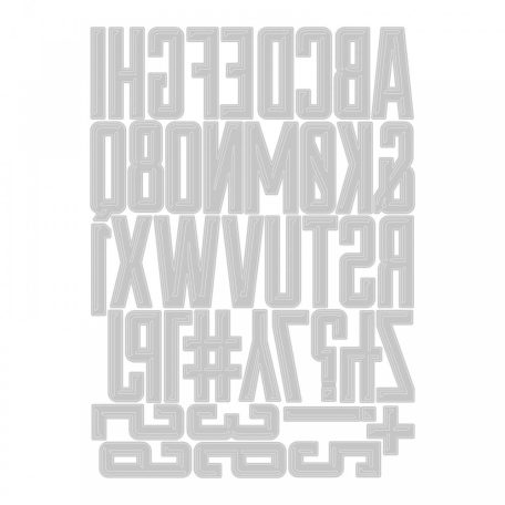SIZZIX vágósablon 666282, Alphanumeric Emporium  Tim Holtz/ Sizzix Thinlits Die Set  (1 csomag)