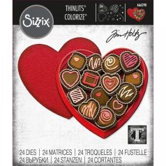   SIZZIX vágósablon 666290, True Love Colorize  Tim Holtz/ Sizzix Thinlits Die Set  (1 csomag)