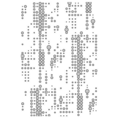 SIZZIX domborító mappa 666292, Folder Dotted  Tim Holtz/ Sizzix Multi-Level Texture Fades Embossing (1 csomag)
