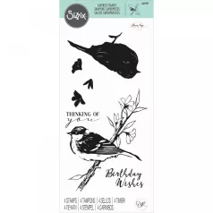   SIZZIX szilikonbélyegző 665907, Summer Bird  / Sizzix Layered Clear Stamps  (1 csomag)