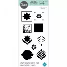 SIZZIX szilikonbélyegző 666144, Geo Repeat  / Sizzix Layered Clear Stamps  (1 csomag)