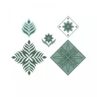 SIZZIX szilikonbélyegző 666144, Geo Repeat  / Sizzix Layered Clear Stamps  (1 csomag)